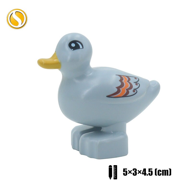 Original Big Size Assemble Building Blocks Accessory Toys For Children Compatible Big Size Animals Sets Zoo Bricks Baby Gifts