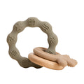 1pc Baby Teether Silicone Bracelet BPA Free  Cute Animal Silicone Pendant Wood Ring  Teething Rattle for Baby Accessories Toys