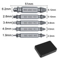 4/5/6 PCS Damaged Screw Extractor Drill Bit Set Stripped Easily Take Out Broken Screw Bolt Remover Extractor Demolition Tools