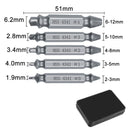 4/5/6 PCS Damaged Screw Extractor Drill Bit Set Stripped Easily Take Out Broken Screw Bolt Remover Extractor Demolition Tools