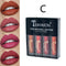 4/6PCS Women Fashion Pumpkin Color Matte Velvet Lipstick Set Moisturizer Sexy Lip Stick Makeup Beauty Cosmetic