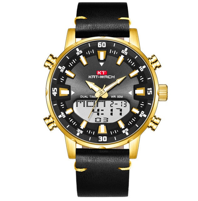 KAT-WACH Watch Male 2022 Sports Digital Watches Men Waterproof Steel Military Quartz Watch For Men Wristwatch Relogio Masculino