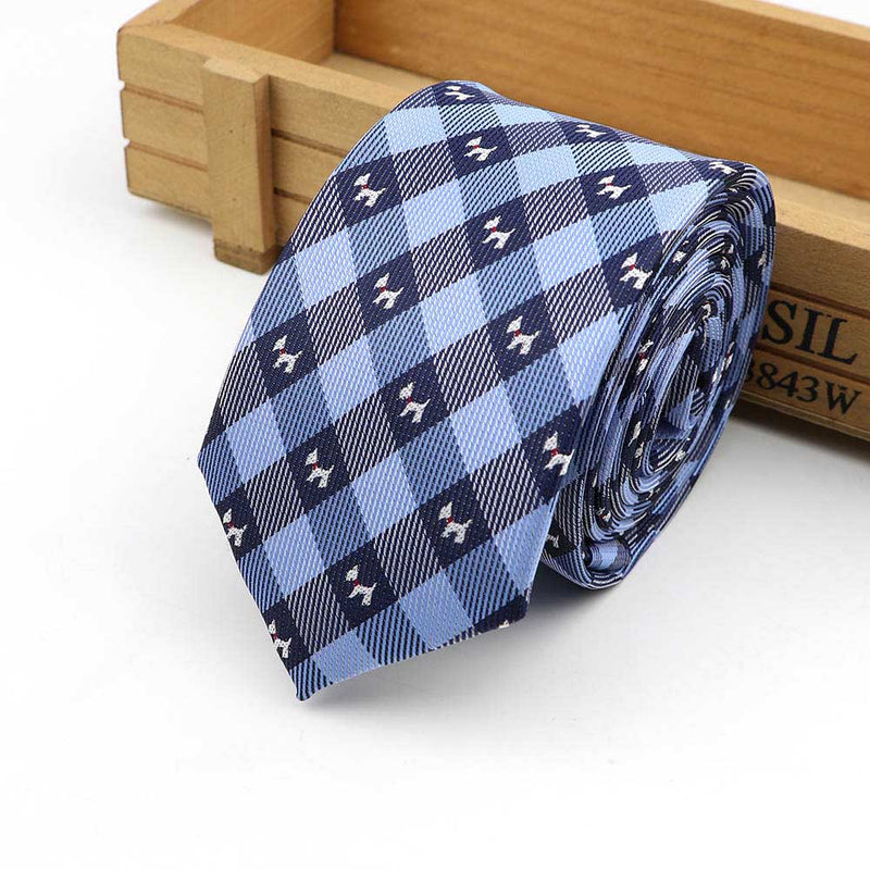 61 Colors Jacquard Striped Plaid Paisley Necktie 6cm Polyester Male Narrow Tie Skinny Tuxedo Suit Shirt Gift For Men Accessory