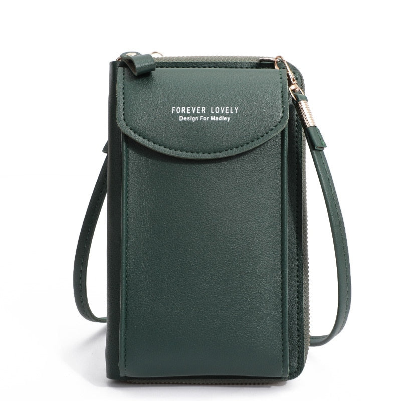 Fashion Cellphone Shoulder Bag Women PU Leather Crossbody Bag 2022 New Handbag Card Holder Messenger Bag Flap Wallet