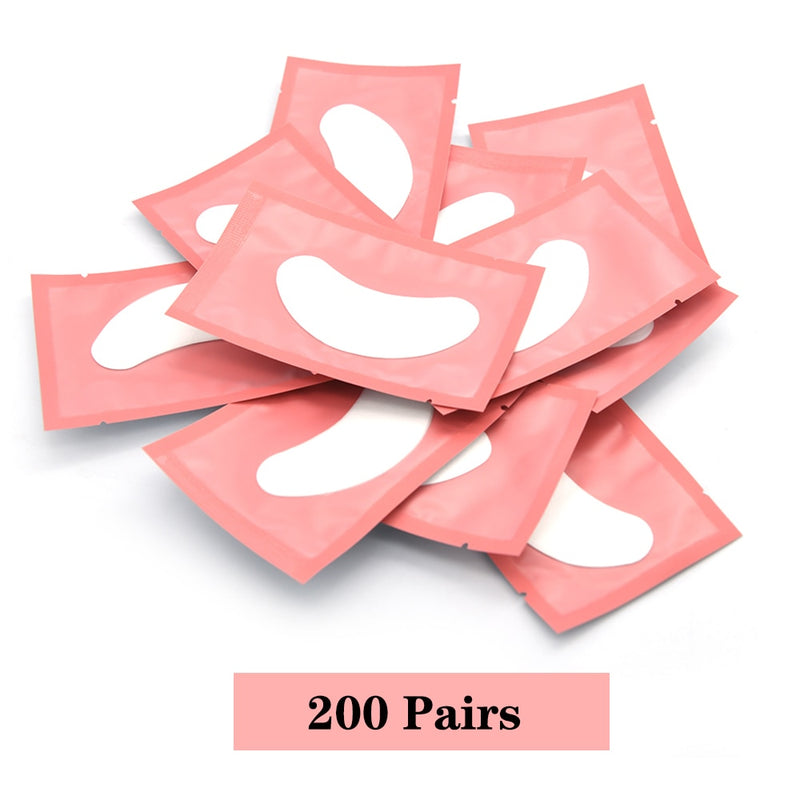 200/400Pairs Hydrogel Patches Eyelash Extension Patch Eyelashes Patch Lash Extension Supplies Under Eye Patches Eye Pads Patch