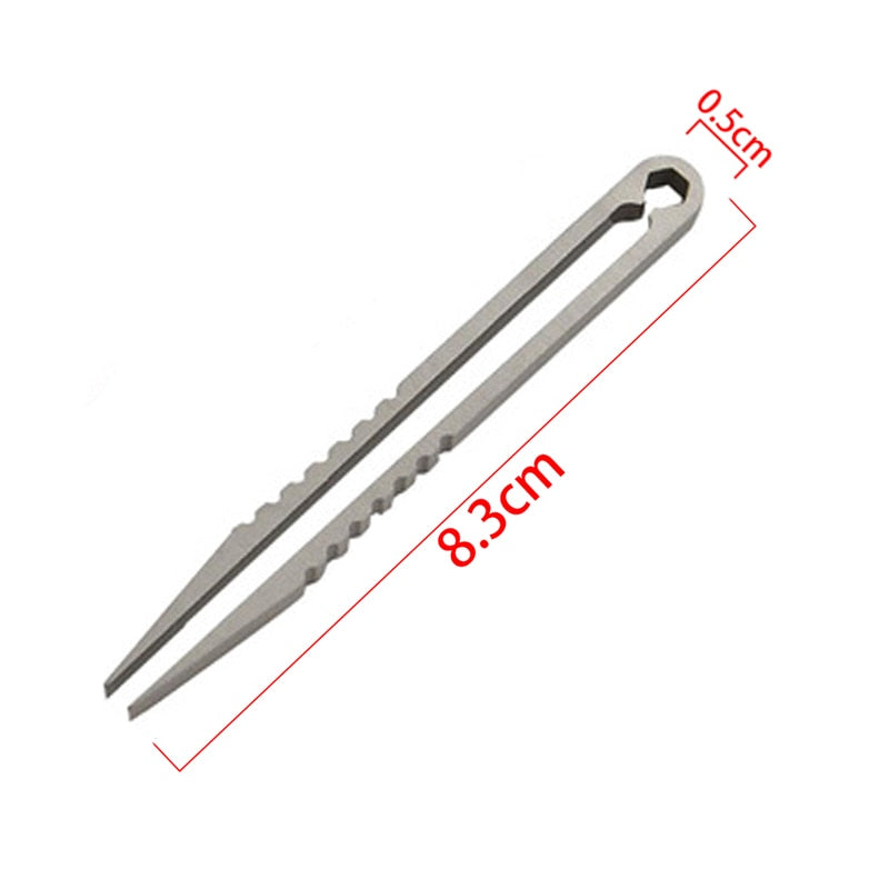 Titanium tweezer clamp pick up clip precise grip fish bone grab splinter hair removal Eyelash remover Eyebrow plier makeup tool