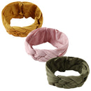 3pcs/lot Cable Knit Baby Girl Headband Bandeau Bebe Nylon Headbands for Newborn Girls Elastic Hair Band Baby Hair Accessories