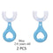 Baby Toothbrush Children 360 Degree U-shaped Child Toothbrush Teethers Baby Brush Silicone Kids Teeth Oral Care Cleaning