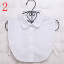 Fashion White Black Lace Fake Collar Blouse Vintage Detachable Shirt False Collar Lapel Blouse Top Women Clothes Accessories