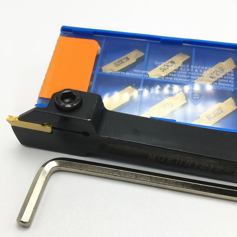 MGEHR1010 MGEHR1212 MGEHR1616 MGEHR2020 MGEHR2525 outer grooving tool holder carbide blade, 10PCS blade turning tool
