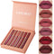 4/6PCS Women Fashion Pumpkin Color Matte Velvet Lipstick Set Moisturizer Sexy Lip Stick Makeup Beauty Cosmetic