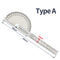 180 Degree Protractor Metal Angle Finder Angle Ruler Woodworking Tools Measuring Ruler Angle Meter Stainless Steel Goniometer