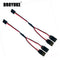 Droyuke 1PCS 15/30/50cm 1to1 1to 2 1 to 3 1 to 4 RC Servo Extension Wire Cable for Futaba JR Male to Female RC Model