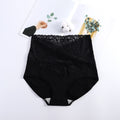 V-neck High Waist Underwear Women Cotton Lace Panties Hot Temptation Girls Belly Briefs