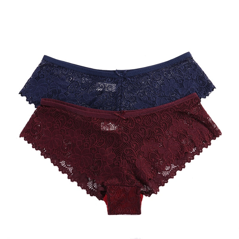 3 Pcs Panties for Woman Underwear Sexy Lace Breathable Soft Lingerie Female Briefs Panty Sexy Transparent Women&