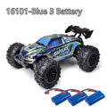 Rc Cars Off Road 4WD with LED Headlight,1/16 Scale Rock Crawler 4WD 2.4G 50KM High Speed Drift Remote Control Monster Truck Toys
