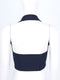 Womens Stripe Vests Elegant OL Waistcoat Suit Vest Halter Neck V-Neck Office Ladies Crop Tops Business Formal Work Wear Mujer