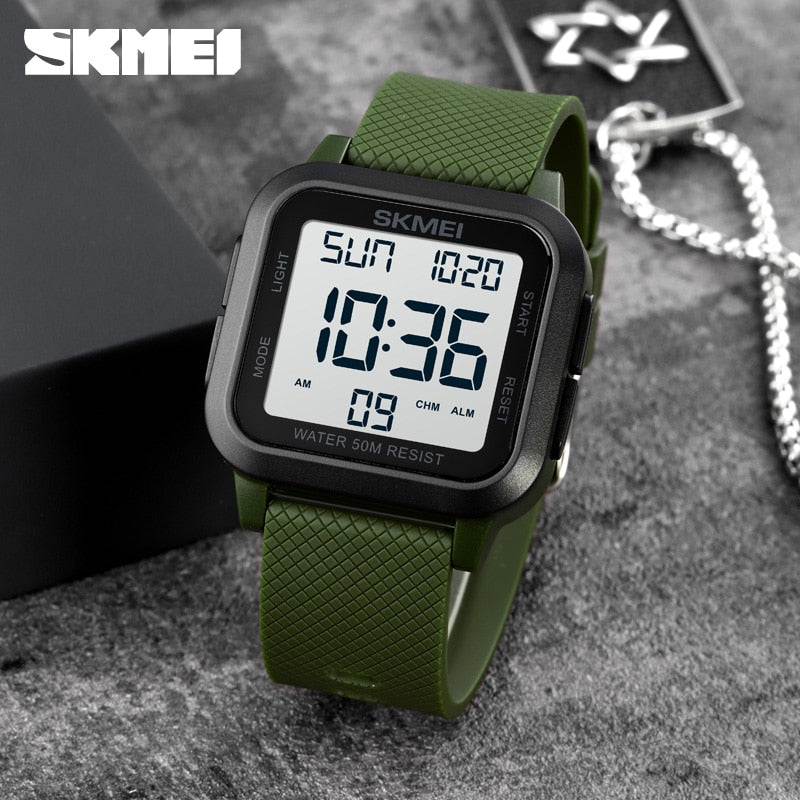 SKMEI Brand Sport Digital Watch Fashion LED Men&