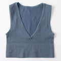 Vintage Crop Top Women Seamless Underwear Sexy Lingerie Female Tanks Vest Harajuku Deep V Neck Summer Camis Crop Top Camisole