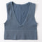 Vintage Crop Top Women Seamless Underwear Sexy Lingerie Female Tanks Vest Harajuku Deep V Neck Summer Camis Crop Top Camisole