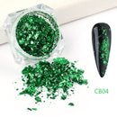 Crystal Fire Opal Flakes Nail Sequins Purple Holographic Glitter DIY Chrome Powder for Spring Nails Manicure Paillettes GL1857