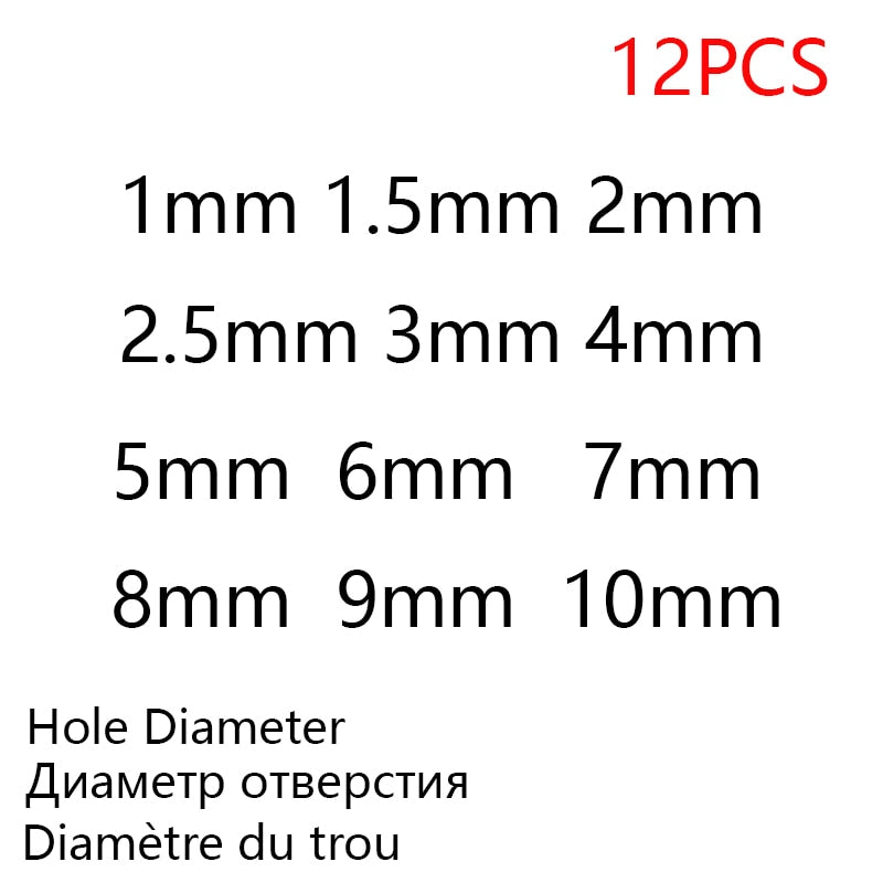Punching Leather Hole Punch Round Steel Leather Craft Hollow Hole Punch 1mm-30mm for Metal Gaskets Leather Plastic Rubber