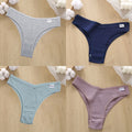 4PCS/Set Cotton Panties Women&#39;s Panties FINETOO Sexy Female Underpants Low Waist Underwear Women Pantys Lingerie M-XL