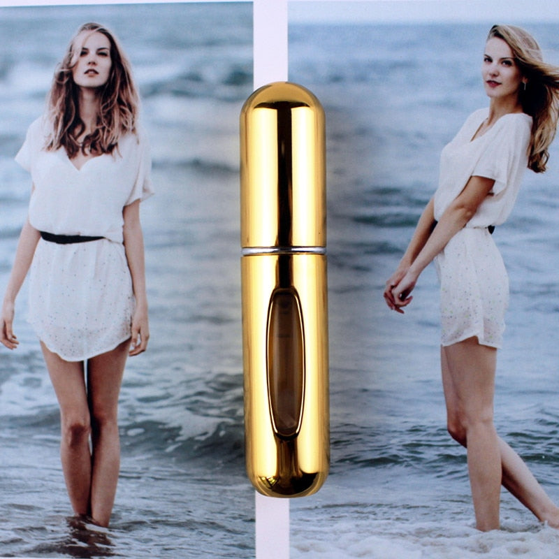 1PC Top Quality 5ml Perfume Bottle Mini Metal Sprayer Refillable Aluminum Perfume Atomizer Travel Size