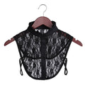 Fashion White Black Lace Fake Collar Blouse Vintage Detachable Shirt False Collar Lapel Blouse Top Women Clothes Accessories