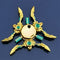 Anime Game Weapon Fidget Spinner Colorful Metal Zinc Alloy Ninja Shuriken Darts Hand Spinner Smooth Electroplate Fidget Gryo Toy