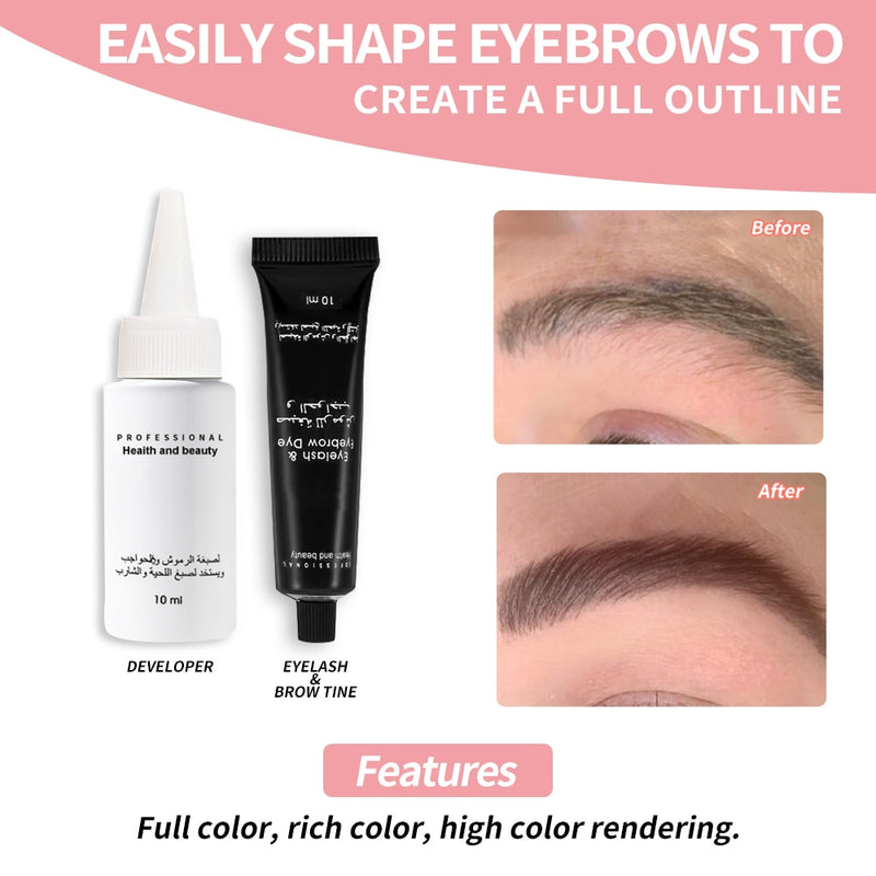 ICONSIGN Lash Lift Kit and Eyelash Eyebrow Dye Tint Use Together Eyelash Perm Eyebrow Tint Eye Makeup Tool Beauty Salon Home Use