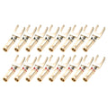 20pcs/10pairs Nakamichi BANANA PLUGS 24K Gold-plated 4MM Banana Connector with Screw Lock For Audio Jack Speaker Plugs Black&amp;Red