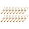20pcs/10pairs Nakamichi BANANA PLUGS 24K Gold-plated 4MM Banana Connector with Screw Lock For Audio Jack Speaker Plugs Black&amp;Red