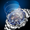2022 LIGE Brand Foxbox Digital Mens Watches Top Luxury Sport Quartz Wristwatch For Men All Steel Military Waterproof Clock+Box