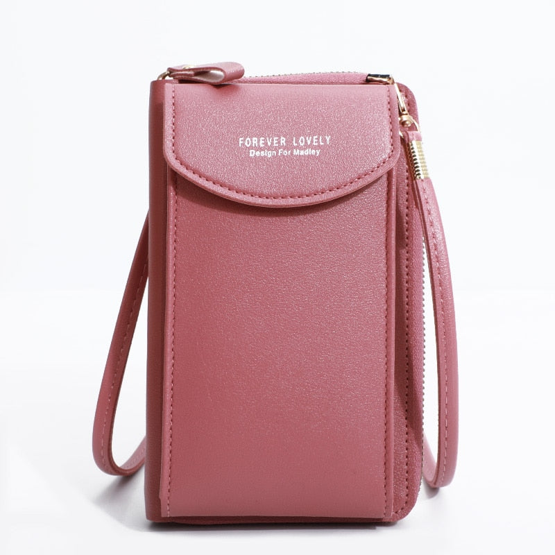 Fashion Cellphone Shoulder Bag Women PU Leather Crossbody Bag 2022 New Handbag Card Holder Messenger Bag Flap Wallet