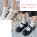 Mary Jane Shoes lolita shoes mary janes platform shoes white Women&#39;s shoes School Student College Sweet JKUniform low heel women