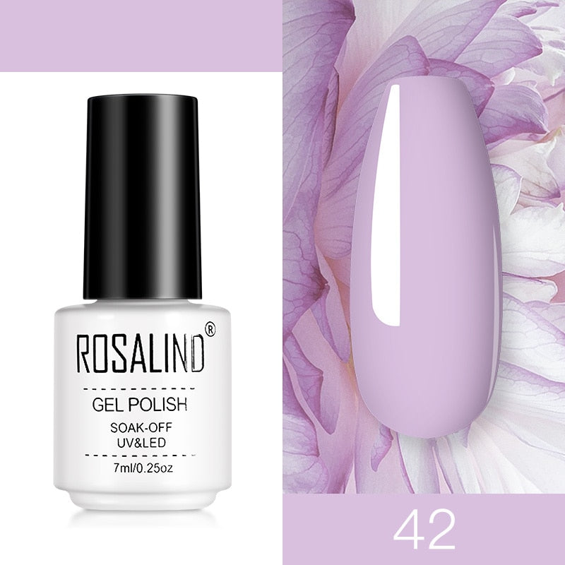 ROSALIND Nail Gel Polish Semi Permanent Polish All For Manicure Nails Art UV Hybrid Varnishes Gellak Base TOP Primer For Nails