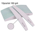3/5/10Pcs Professional Nail File Sandpaper Strong Thick Nail Files Buffer For Manicure Sanding Half Moon Lime Nail Tools 100/180