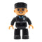 Big Size Action Figures City Princess Policemen Family Building Block Doll Character Accessory Toys Assembly Children Kids Gift