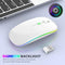 Wireless Mouse USB Rechargeable Bluetooth-compatible RGB Mouse Silent Ergonomic Mouse With Backlight For Laptop PC ipad