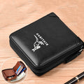 2021 Fashion Men&#39;s Coin Purse Wallet RFID Blocking Man Leather Wallet Zipper Business Card Holder ID Money Bag Wallet Male