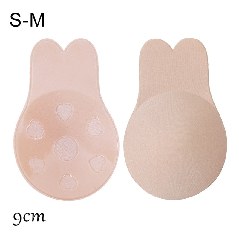 Reusable Women Breast Petals Lift Nipple Cover Lnvisible Petal Adhesive Strapless Backless Stick On Bra Silicone Breast Stickers