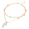 IPARAM Fashion Trend Crystals Necklace Bohemian Hexagon Opal Pendant Necklace Female Hexagon Crystal Necklace Gift 2021 NEW
