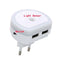 LED Night Lights With Dual USB Port Charger Sensor Light Control Bedroom Wall Lamp Home Emergency Lights EU/US Plug Socket Lamps