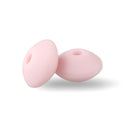 30pcs Silicone Lentil Beads BPA Free Food Grade Rodent DIY Charms Newborn Nursing Accessory Teething Necklace 12mm Abacus Bead