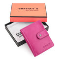 CONTACT&#39;S Genuine Leather RFID Vintage Wallet Men With Coin Pocket Short Wallets Small Zipper Walet With Card Holders Man Purse