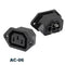 IEC320 C14 Electrical AC Socket 3 pin red LED 250V Rocker Switch 10A fuse female male inlet plug connector 2 pin socket mount