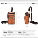JEEP BULUO Multi-function Small Sling Chest Bag Legs Waist Bag For Man New Fashion Casual Crossbody Men Messenger Bags