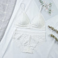 Women Lace Bra Sets Seamless Underwear Backless Vest Sexy Padded Bralette Lingerie Ultrathin Bra &amp; Brief Sets Female Intimates