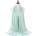 72*175cm Hijab Chiffon 2021 Maxi Big Size Scarf For Muslim Women Headscarf Ladies Headwraps Pashmina Hijab Muslim Fashion Islam